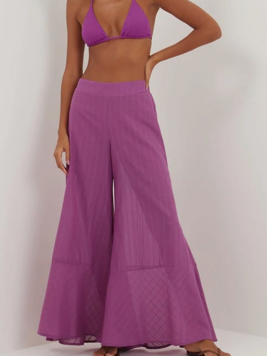 Vix Paula Hermanny Pants - Vix Paula Hermanny flowy wide-leg pant resort wear (size small) NWT
